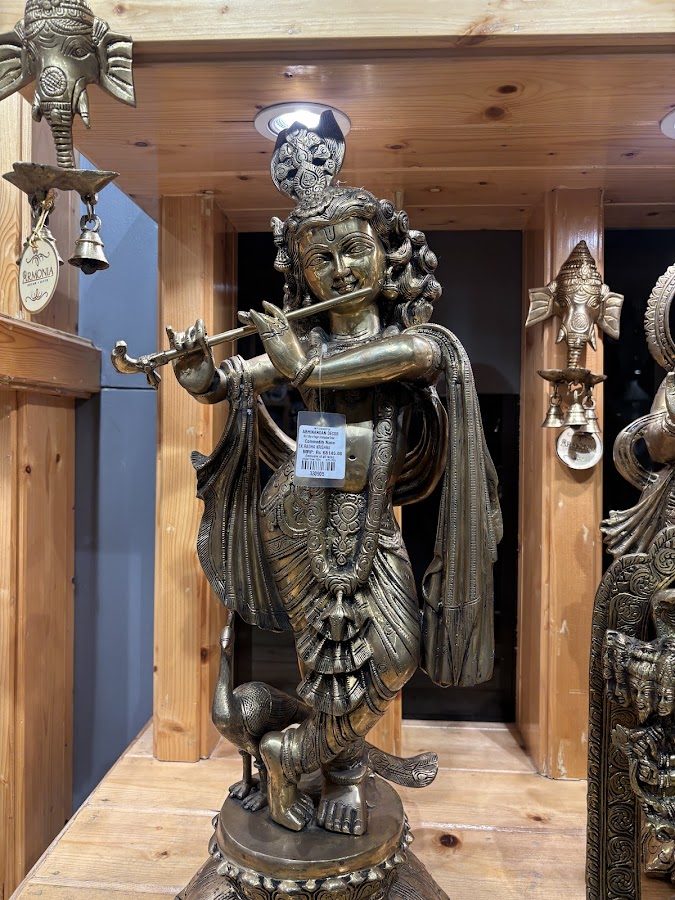 Brass Krishna idol