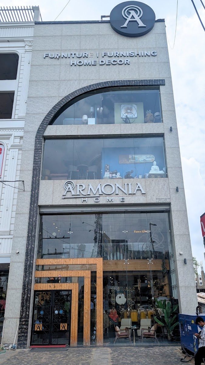 Armonia Home showroom front on Dmart Service Road
